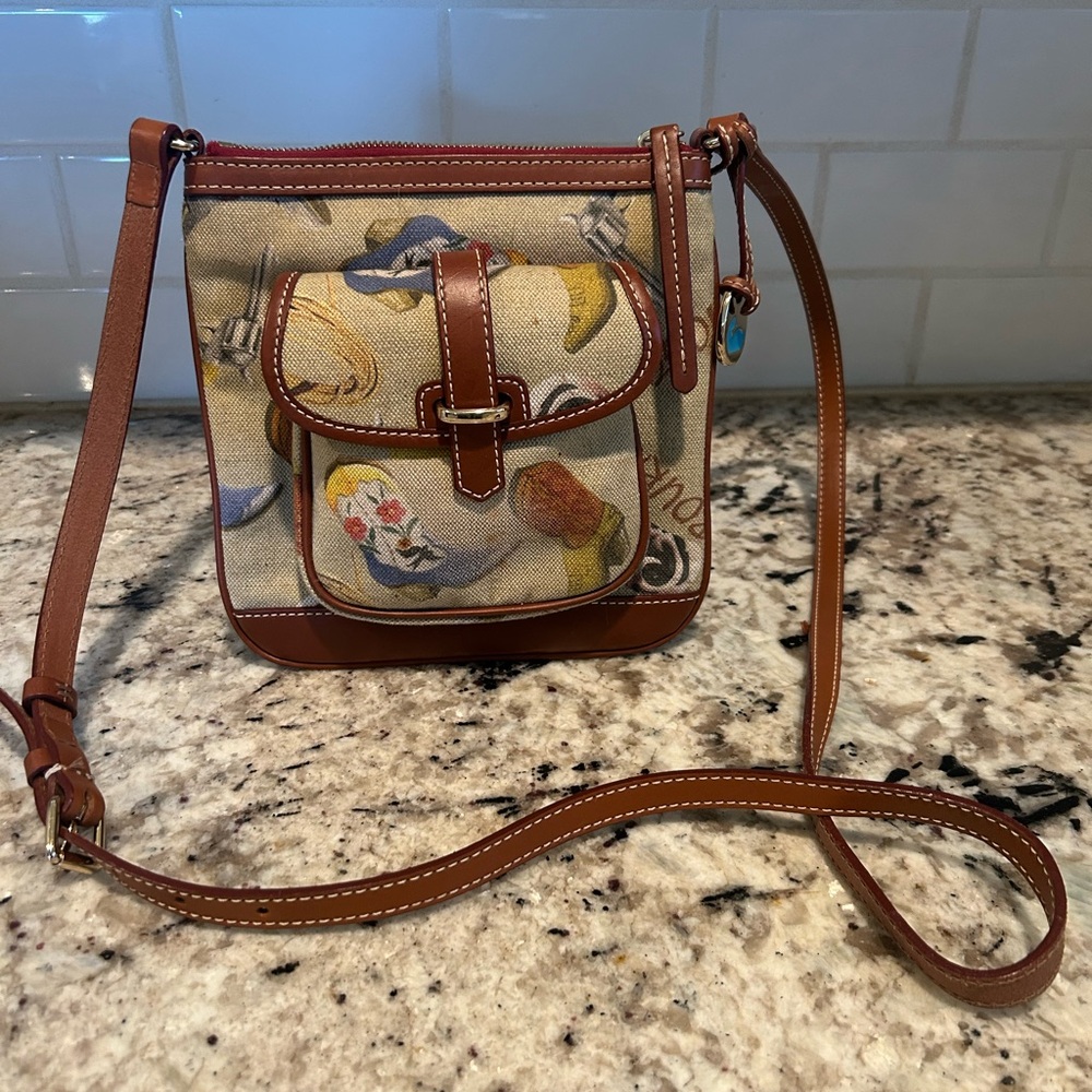 Dooney and Burke Brown and Cream western Women's Crossbody Bag